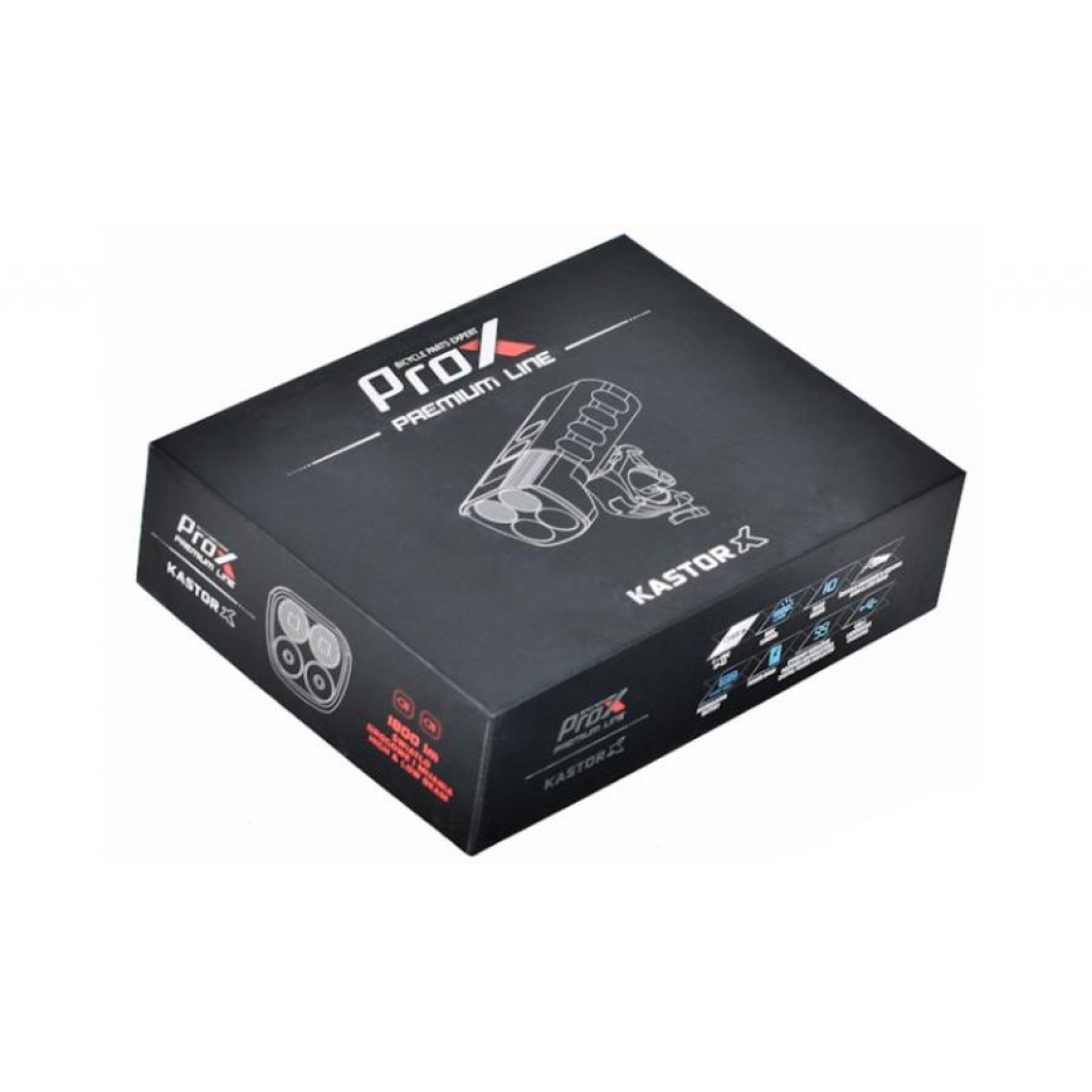 Фара ProX Kastor-X 1800Lm, 6400mAh, USB, чорний (A-O-B-P-0430) Фара ProX Kastor-X 1800Lm, 6400mAh, USB, чорний (A-O-B-P-0430)