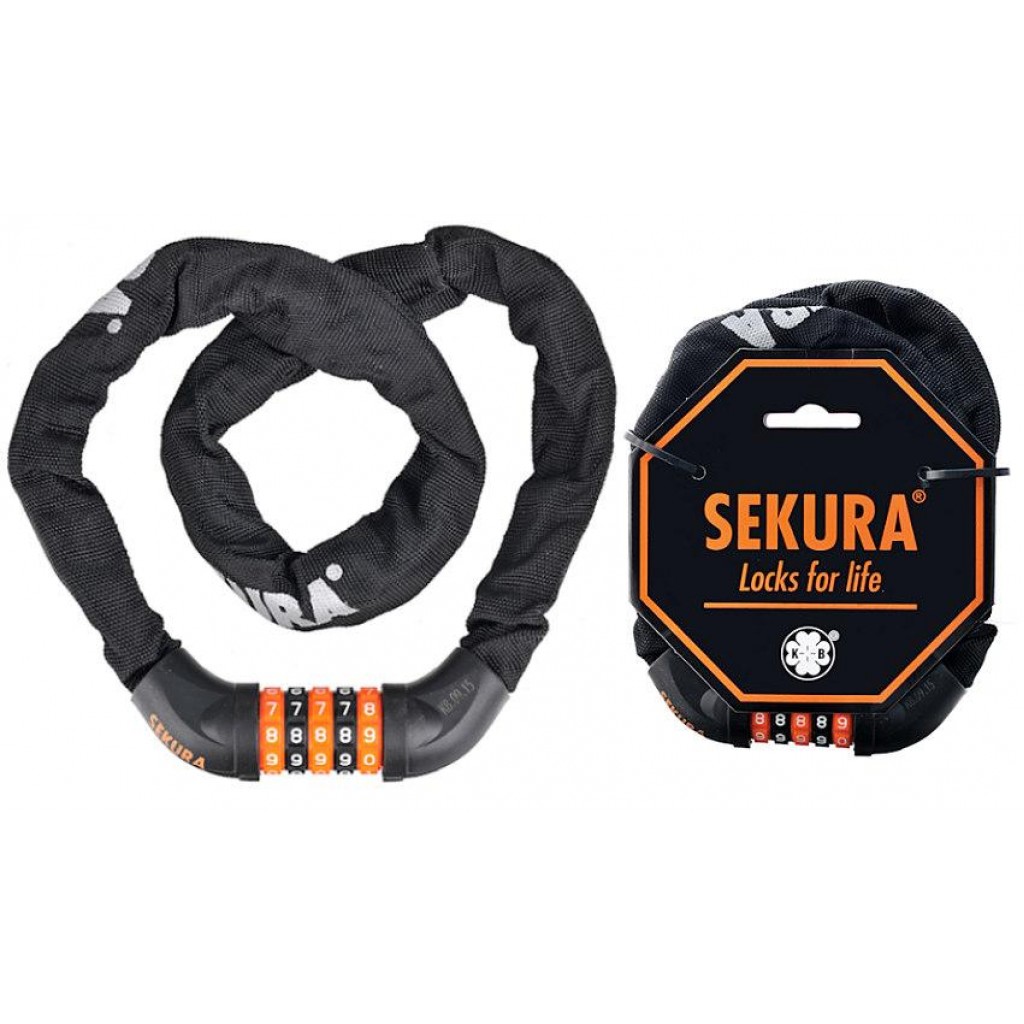 Замок велосипедный Sekura KB308 кодовый 6х900мм, черный (A-Z-0280) Замок велосипедный Sekura KB308 кодовый 6х900мм, черный (A-Z-0280)
