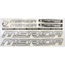 Наклейка Merida на раму велосипеда, сріблястий (NAK032)
