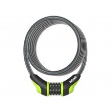 Замок кодовий Onguard Neon 8169 12 х 1200 мм чорний/жовтий (546724-lime)