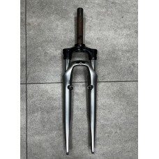 Вилка 28" Suntour Pegasus CR85-E25, різьбова 1-1/8" V-Brake, сіра (4312)