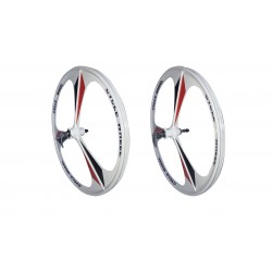 Колеса литі 26" ZHEMEI під диск, під трещітку, перед та зад, білий (12133)