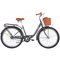 Велосипед ST 26" Dorozhnik LUX Velosteel, рама 17", темно-сірий (OPS-D-26-241)