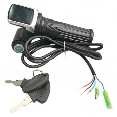 Ручка газу DN для електровелосипеда з ключем 48V чорний (119922) Ручка газу DN для електровелосипеда з ключем 48V чорний (119922)