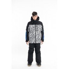 Куртка лижна хлопчикам Just Play Jacket чорний з білим (B3384-blue)