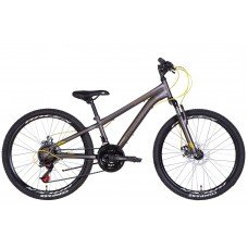 Велосипед ST 24" Discovery RIDER DD рама 11,5" сріблястий / жовтий (OPS-DIS-24-308)