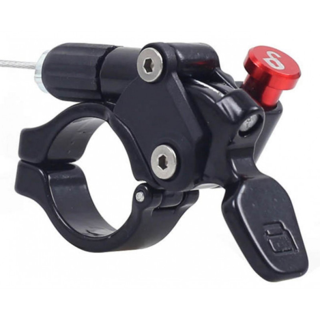 Манетка локаут, lock out для вилок чорний/ червоний (03358) Манетка локаут, lock out для вилок чорний/ червоний (03358)