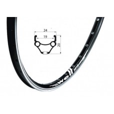Обід REMERX Well 28" чорний 36шп