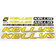 Наклейка Kellys на раму велосипеда, жовтий (NAK028)