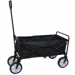 Пляжнитй візок DN складний, нейлон, чорний (34988)