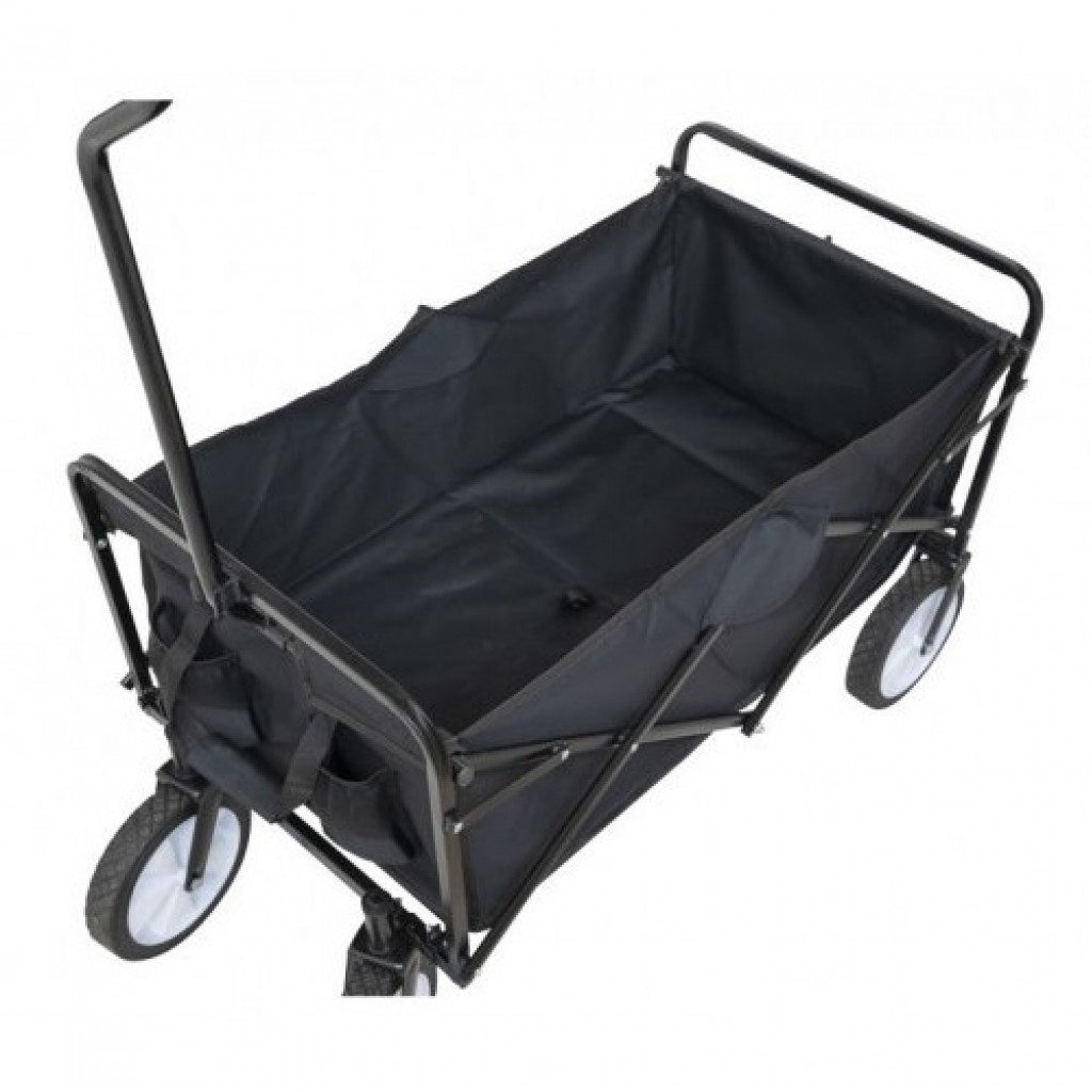 Пляжнитй візок DN складний, нейлон, чорний (34988) Пляжнитй візок DN складний, нейлон, чорний (34988)