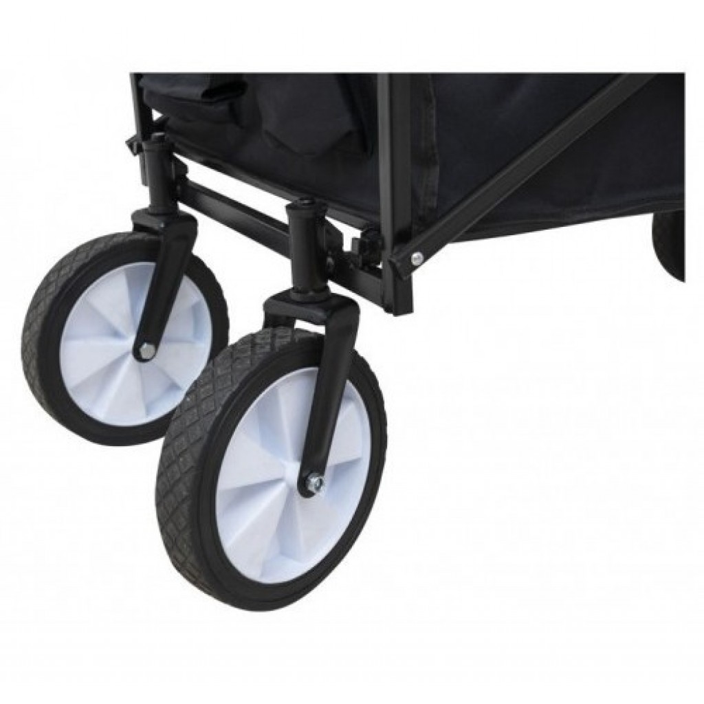 Пляжнитй візок DN складний, нейлон, чорний (34988) Пляжнитй візок DN складний, нейлон, чорний (34988)
