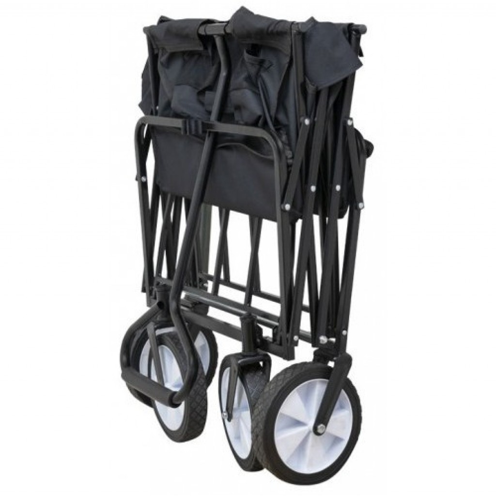 Пляжнитй візок DN складний, нейлон, чорний (34988) Пляжнитй візок DN складний, нейлон, чорний (34988)