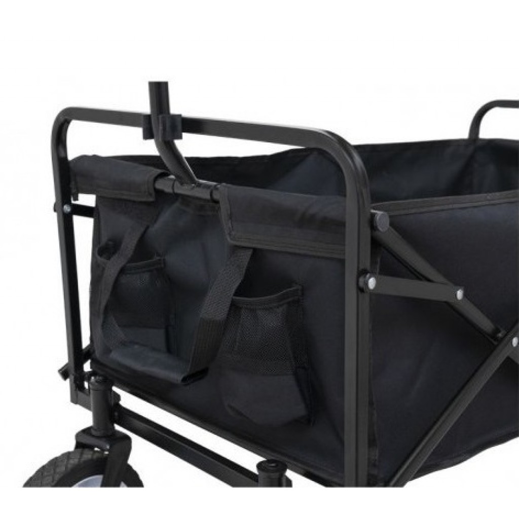 Пляжнитй візок DN складний, нейлон, чорний (34988) Пляжнитй візок DN складний, нейлон, чорний (34988)