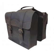 Велосумка Bizon Crazy Horse на багажник 2-ох секційна коричневий (241224) Велосумка Bizon Crazy Horse на багажник 2-ох секційна коричневий (241224)