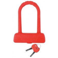 Замок M-Wave U-LOCK B 189 под ключ красный (A-Z-0179)