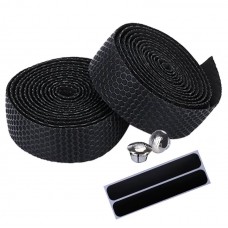 Обмотка на руль EsLNF Anti-slip Soft, силікон, пара, чорний (BT85-bl)