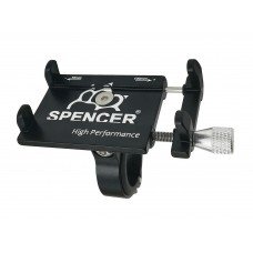 Велотримач Spencer для телефону 3.2 - 6.5" ALU, чорний (WYP602)