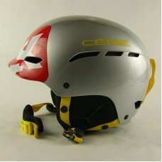 Гірськолижний шолом Cebe сірий глянцевий жовті букви(H-086)