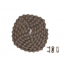 Ланцюг KMC S1 110 ланок 1/2"X1/8" з замком коричневий (CHA-199)