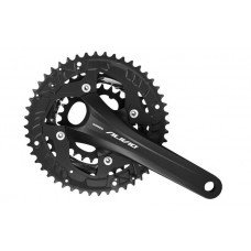 Шатун Shimano FC-M4060 Alivio, 26x36x48Т,  L175мм, чорний (CHW-206)