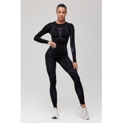 Термобілизна для спорту Radical Crown, для жінок, чорний з фіолетовим (Crown-purp)