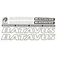 Наклейка Batavus на раму велосипеда, білий (NAK040)
