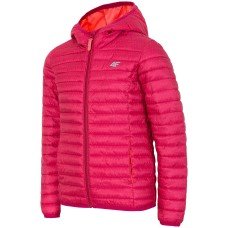 Куртка пухова для дівчат 4F рожевий (J4Z17-JKUD201-797)